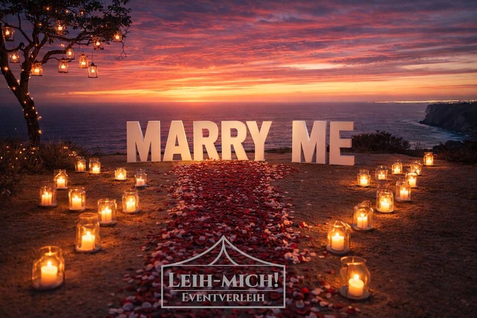 XXL-Buchstaben MARRY ME